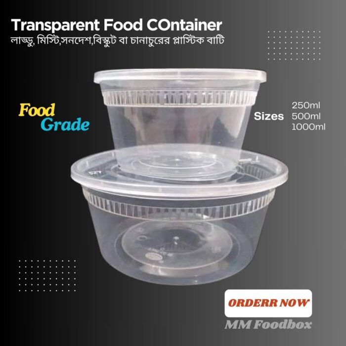 Transparent Food Container - Image 1