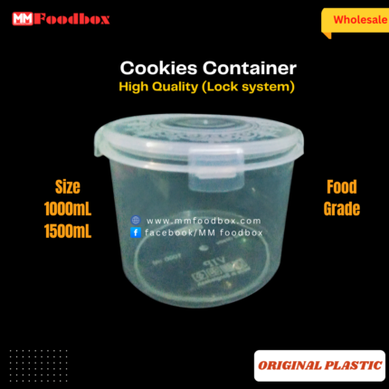 High quality clip lock cookies container